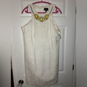 Laundry By Shelli Segal White One Shoulder Dress